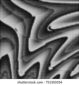 Grunge halftone black and white dots texture background. Spotted vector Abstract Texture