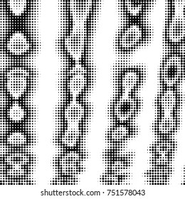 Grunge halftone black and white dots texture background. Spotted vector Abstract Texture