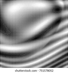 Grunge halftone black and white dots texture background. Spotted vector Abstract Texture