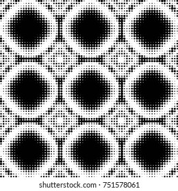Grunge halftone black and white dots texture background. Spotted vector Abstract Texture