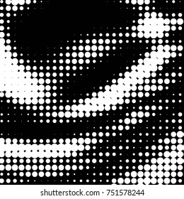 Grunge halftone black and white dots texture background. Spotted vector Abstract Texture