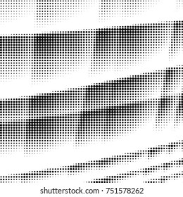 Grunge halftone black and white dots texture background. Spotted vector Abstract Texture