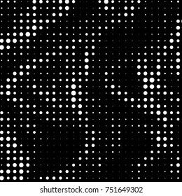 Grunge halftone black and white dots texture background. Spotted vector Abstract Texture
