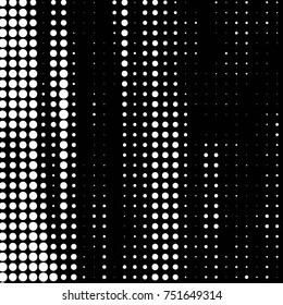 Grunge halftone black and white dots texture background. Spotted vector Abstract Texture