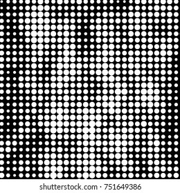 Grunge halftone black and white dots texture background. Spotted vector Abstract Texture