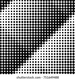Grunge halftone black and white dots texture background. Spotted vector Abstract Texture