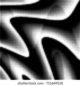 Grunge halftone black and white dots texture background. Spotted vector Abstract Texture