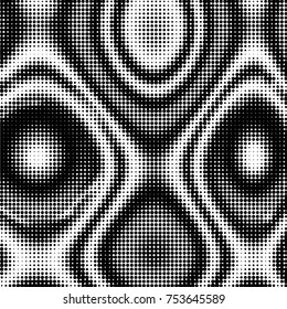 Grunge halftone black and white dots texture background. Spotted vector Abstract Texture
