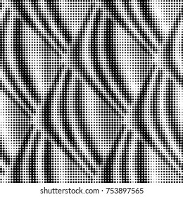 Grunge halftone black and white dots texture background. Spotted vector Abstract Texture
