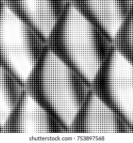 Grunge halftone black and white dots texture background. Spotted vector Abstract Texture
