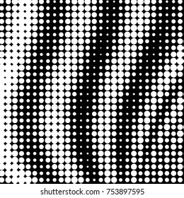 Grunge halftone black and white dots texture background. Spotted vector Abstract Texture
