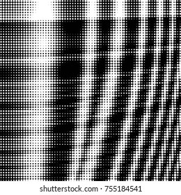 Grunge halftone black and white dots texture background. Spotted vector Abstract Texture