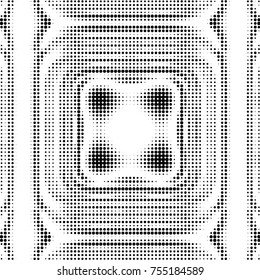 Grunge halftone black and white dots texture background. Spotted vector Abstract Texture