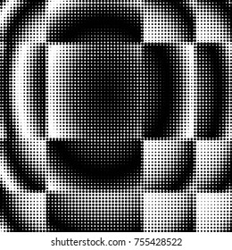 Grunge halftone black and white dots texture background. Spotted vector Abstract Texture
