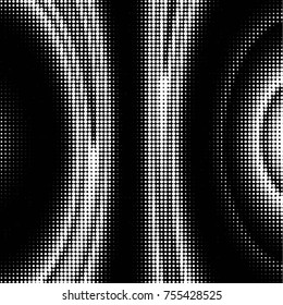 Grunge halftone black and white dots texture background. Spotted vector Abstract Texture
