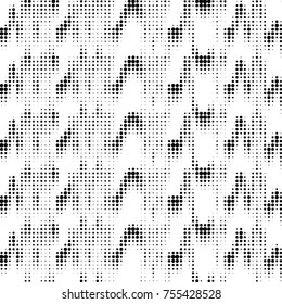Grunge halftone black and white dots texture background. Spotted vector Abstract Texture
