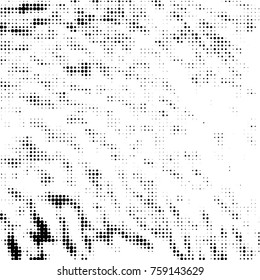 Grunge halftone black and white dots texture background. Spotted vector Abstract Texture
