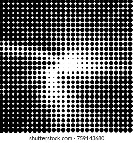 Grunge halftone black and white dots texture background. Spotted vector Abstract Texture