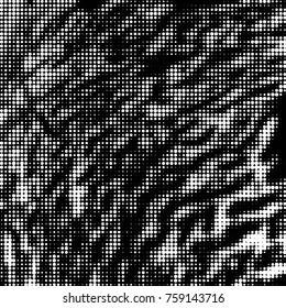Grunge halftone black and white dots texture background. Spotted vector Abstract Texture