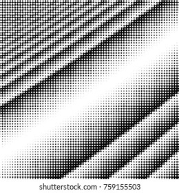 Grunge halftone black and white dots texture background. Spotted vector Abstract Texture