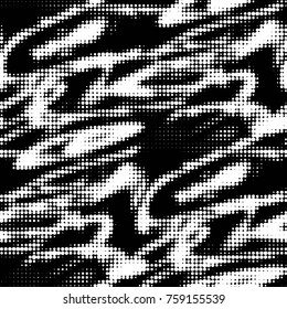 Grunge halftone black and white dots texture background. Spotted vector Abstract Texture