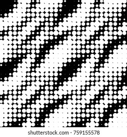 Grunge halftone black and white dots texture background. Spotted vector Abstract Texture
