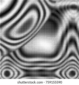 Grunge halftone black and white dots texture background. Spotted vector Abstract Texture