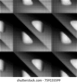 Grunge halftone black and white dots texture background. Spotted vector Abstract Texture