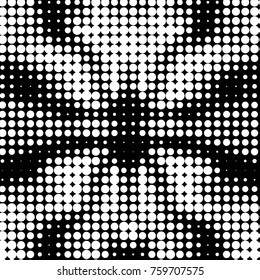 Grunge halftone black and white dots texture background. Spotted vector Abstract Texture