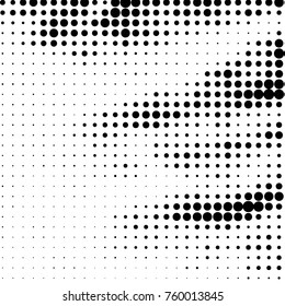 Grunge halftone black and white dots texture background. Spotted vector Abstract Texture