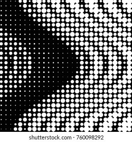 Grunge halftone black and white dots texture background. Spotted vector Abstract Texture