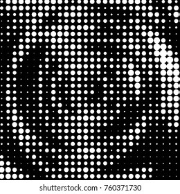 Grunge halftone black and white dots texture background. Spotted vector Abstract Texture