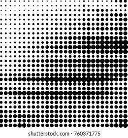 Grunge halftone black and white dots texture background. Spotted vector Abstract Texture
