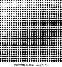 Grunge halftone black and white dots texture background. Spotted vector Abstract Texture