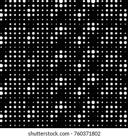 Grunge halftone black and white dots texture background. Spotted vector Abstract Texture