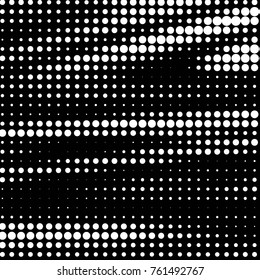 Grunge halftone black and white dots texture background. Spotted vector Abstract Texture