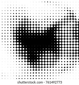 Grunge halftone black and white dots texture background. Spotted vector Abstract Texture