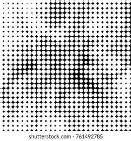 Grunge halftone black and white dots texture background. Spotted vector Abstract Texture