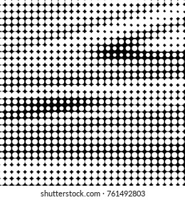 Grunge halftone black and white dots texture background. Spotted vector Abstract Texture