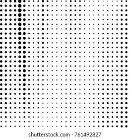 Grunge halftone black and white dots texture background. Spotted vector Abstract Texture
