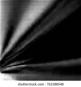 Grunge halftone black and white dots texture background. Spotted vector Abstract Texture
