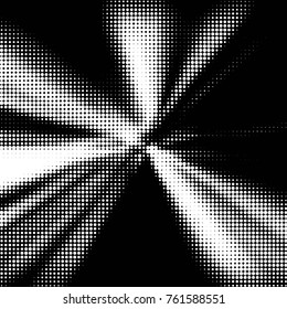 Grunge halftone black and white dots texture background. Spotted vector Abstract Texture