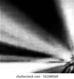 Grunge halftone black and white dots texture background. Spotted vector Abstract Texture