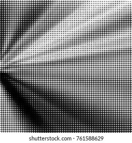 Grunge halftone black and white dots texture background. Spotted vector Abstract Texture