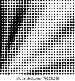 Grunge halftone black and white dots texture background. Spotted vector Abstract Texture
