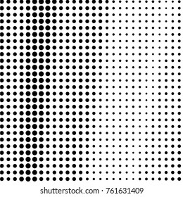 Grunge halftone black and white dots texture background. Spotted vector Abstract Texture
