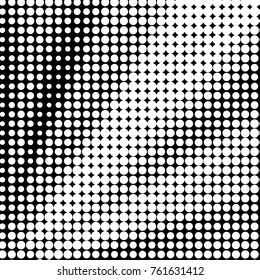Grunge halftone black and white dots texture background. Spotted vector Abstract Texture
