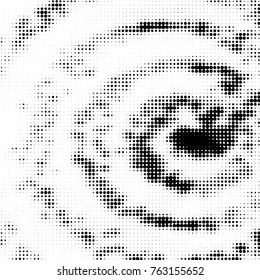 Grunge halftone black and white dots texture background. Spotted vector Abstract Texture