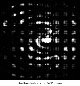 Grunge halftone black and white dots texture background. Spotted vector Abstract Texture