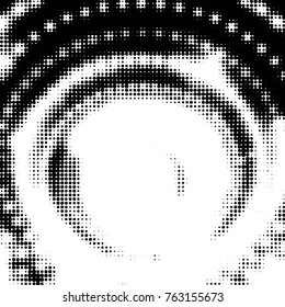 Grunge halftone black and white dots texture background. Spotted vector Abstract Texture